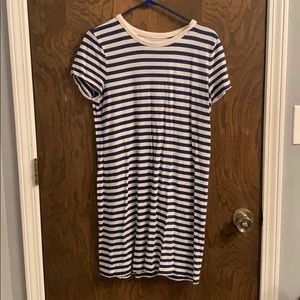 Lou & Grey Striped T-Shirt Dress